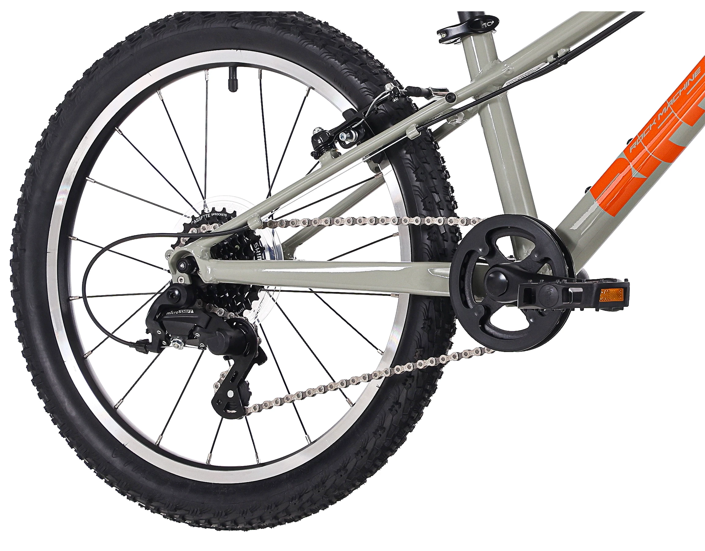 Детски велосипед Rock Machine Riff JR 20 Gloss Limerock Grey 20″ – детайл 2